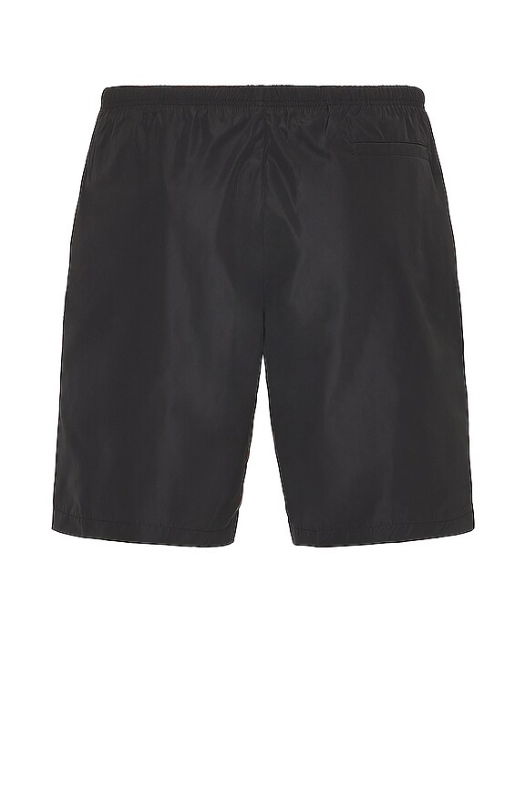 view 2 of 3 Curved Logo Swim Shorts in Black & White