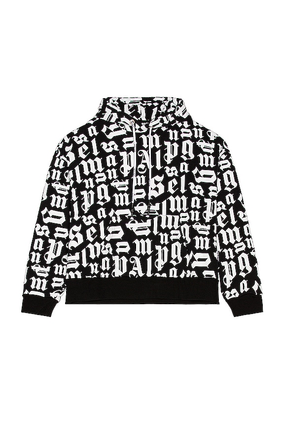 view 1 of 3 SWEAT À CAPUCHE BROKEN MONOGRAM in Black