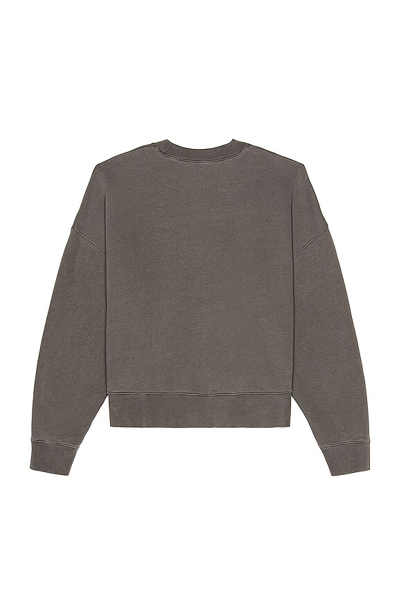 view 2 of 3 Curved Logo Crewneck in Black