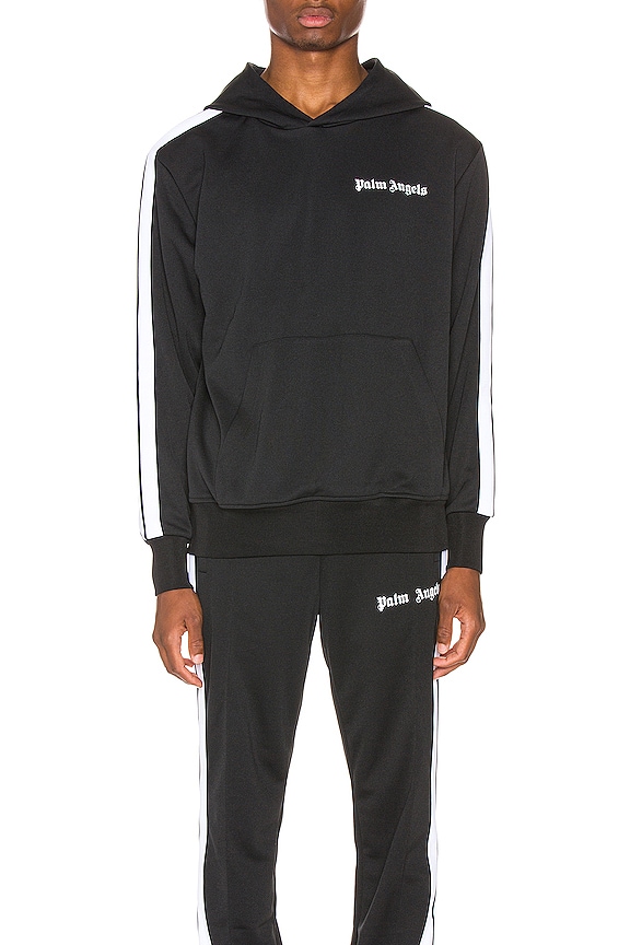 view 1 of 5 SWEAT À CAPUCHE TRACK in Black & White