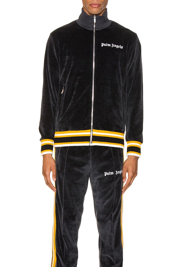 view 2 of 6 Chenille Track Jacket in Black & White