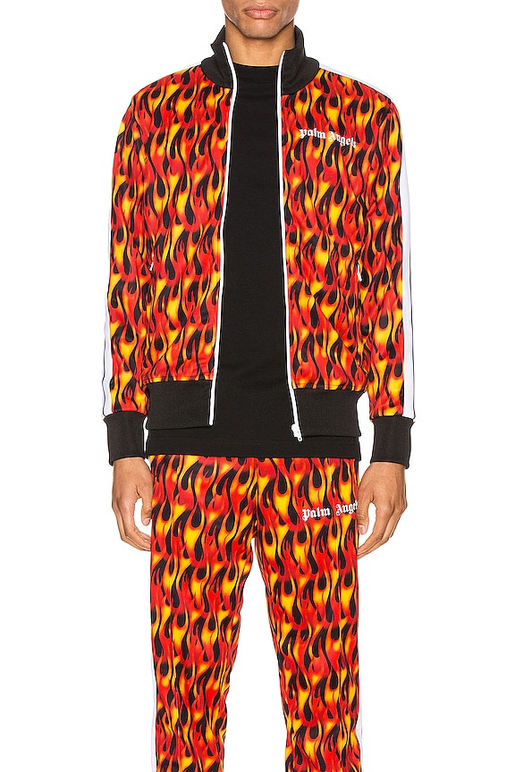view 1 of 6 Burning Track Jacket in Black & Multi