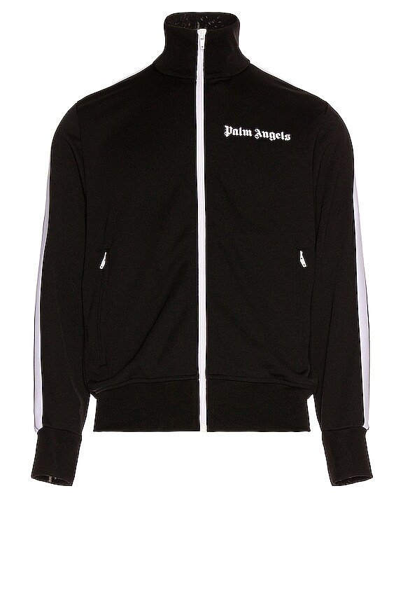 Palm Angels Classic Track Jacket in Black & White | REVOLVE