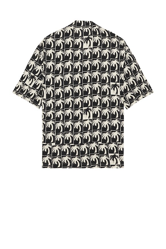 view 2 of 4 Dripping Palms Bowling Shirt in Black
