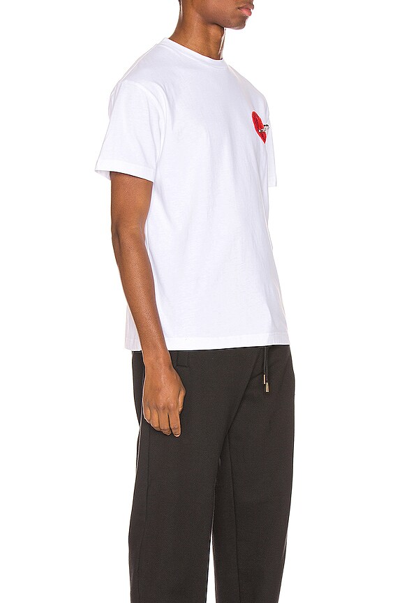 view 2 of 6 Pin My Heart Tee in White & Multi