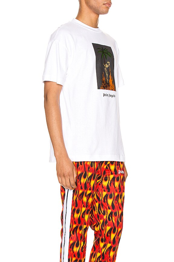 view 2 of 4 ФУТБОЛКА С РИСУНКОМ BURNING SKELETON in White & Multi