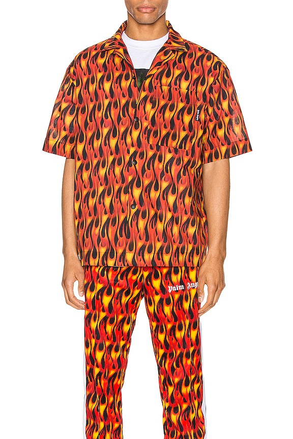 view 2 of 6 CAMISA BOWLING BURNING in Black & Multi