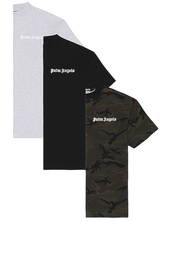 Palm Angels Camo Tripack Classic Tee in Multicolor | REVOLVE