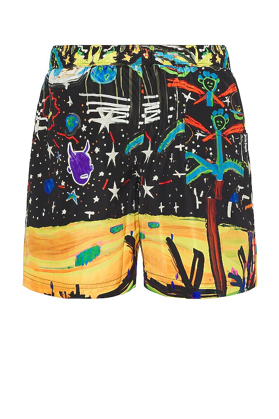 view 2 of 3 Starry Night Swimshorts in Black & Multi