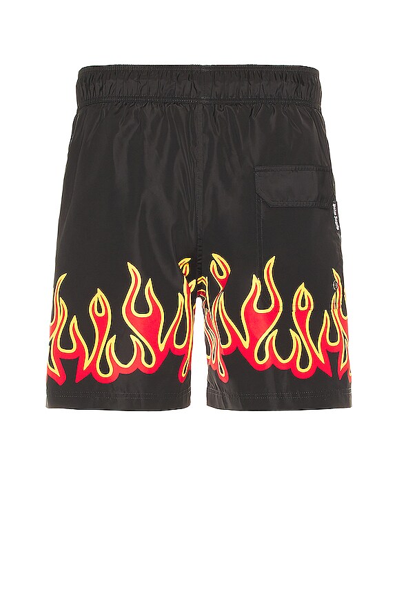 view 2 of 5 Burningflames Swimshort in Black & Red