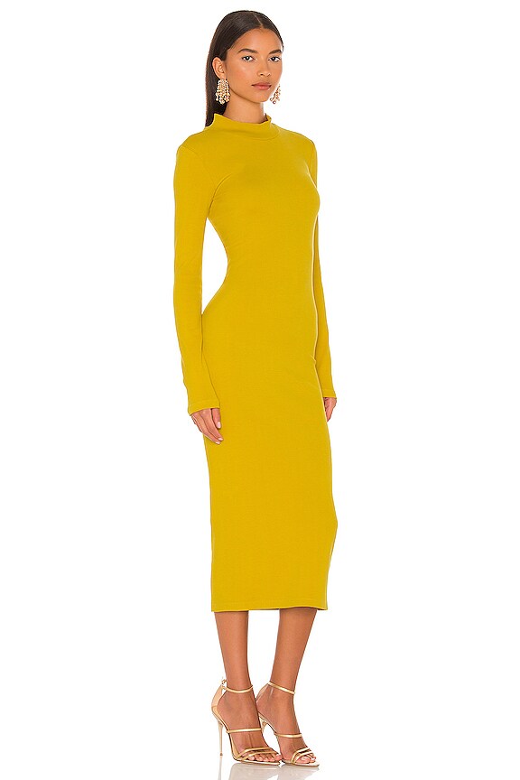 view 2 of 3 Mock Neck Dress in Dijon