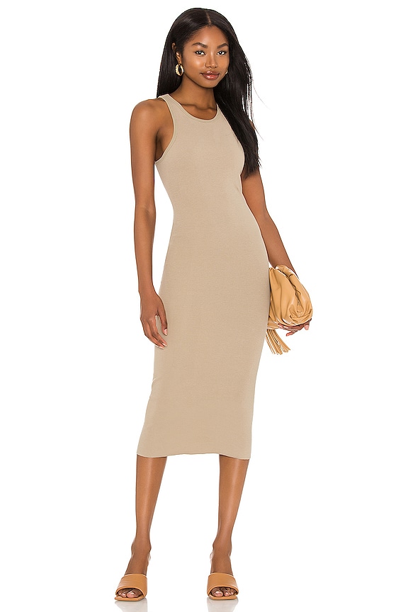 view 1 of 4 Rib Tank Midi Dress in Stone