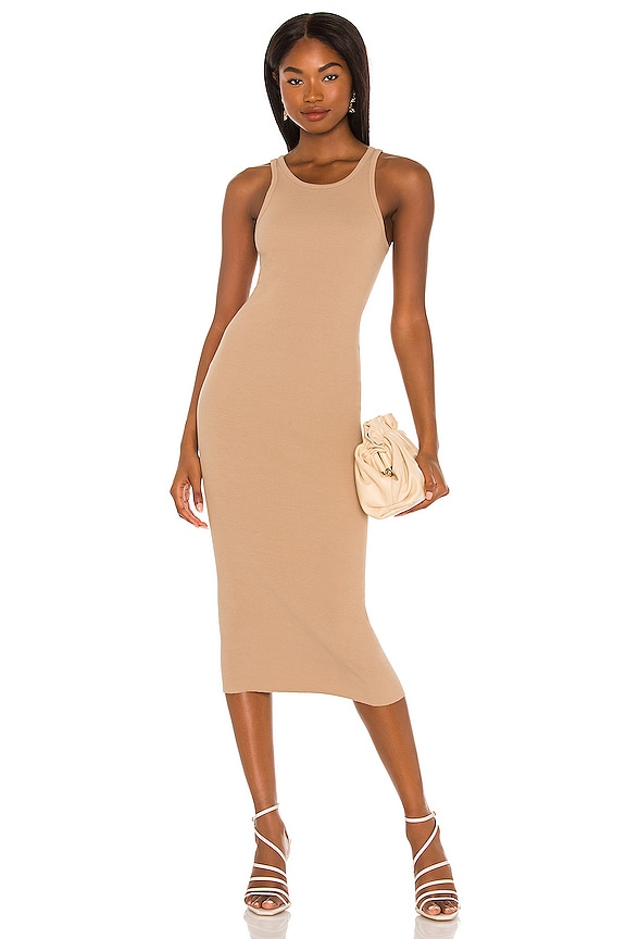 view 1 of 3 ROBE MI-LONGUE in Umber