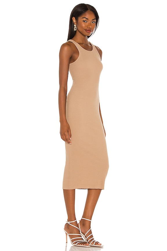 view 2 of 3 ROBE MI-LONGUE in Umber