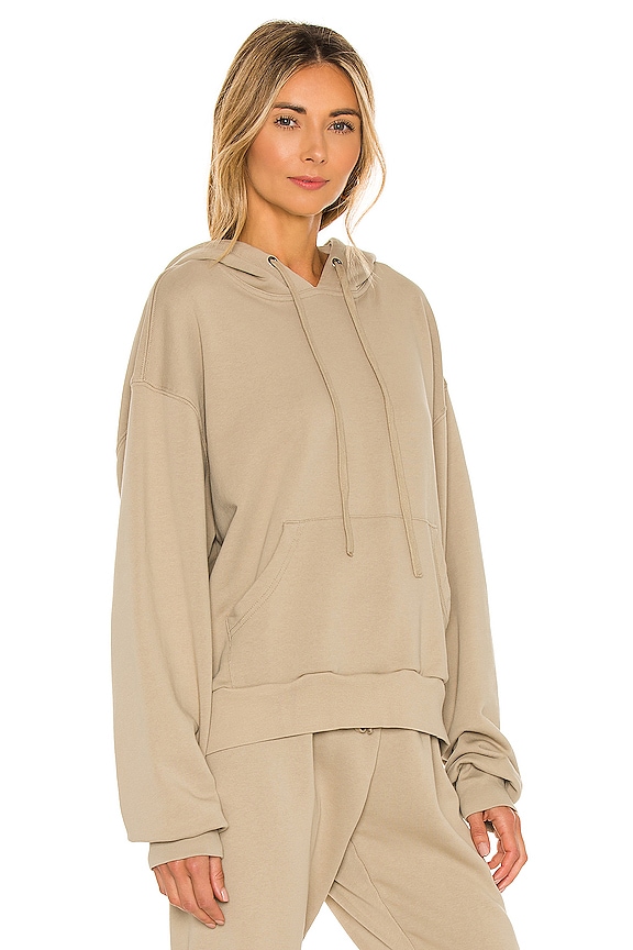 view 2 of 4 Basic Hoodie Sweatshirt in Taupe