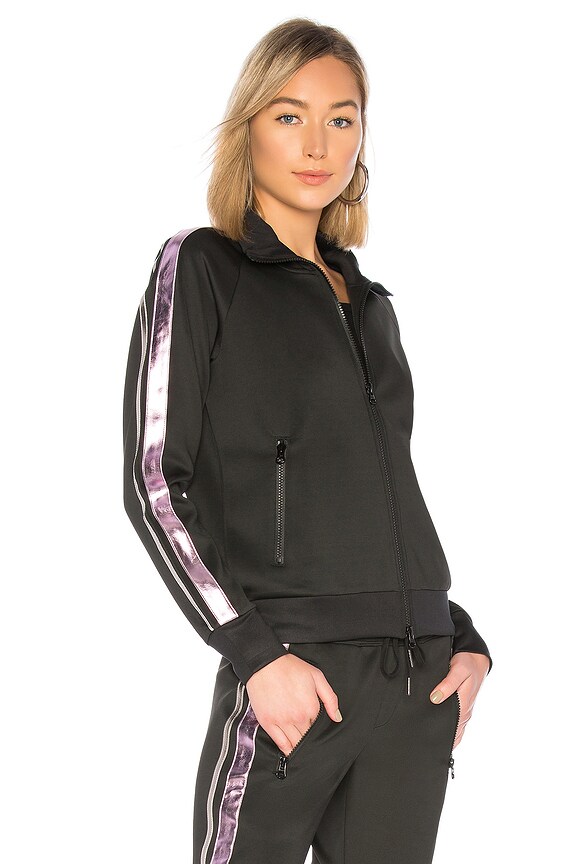 view 2 of 4 BLOUSON METALLIC STRIPE in Black