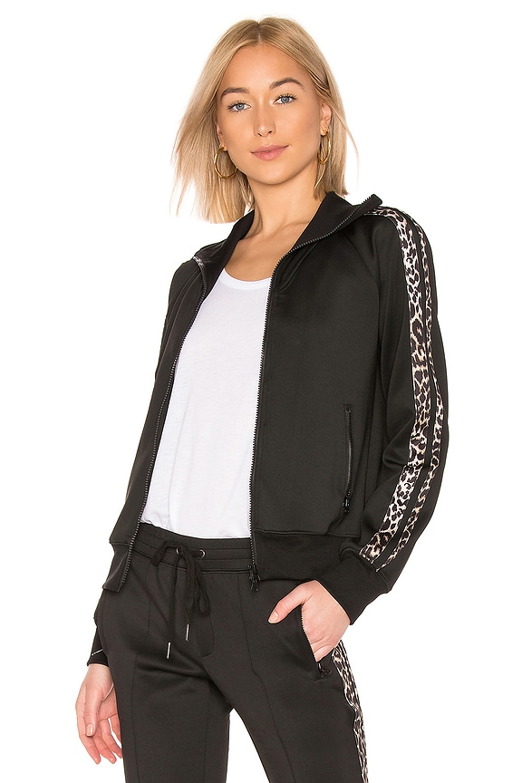 view 1 of 4 CHAQUETA LEOPARD STRIPE in Black