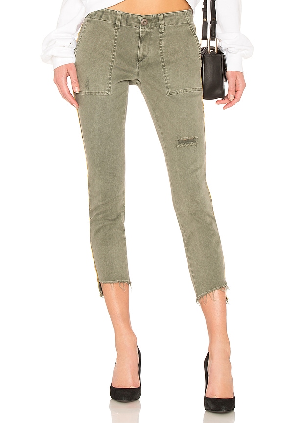 view 2 of 4 Uniform Side Stripe Step Hem in Militia