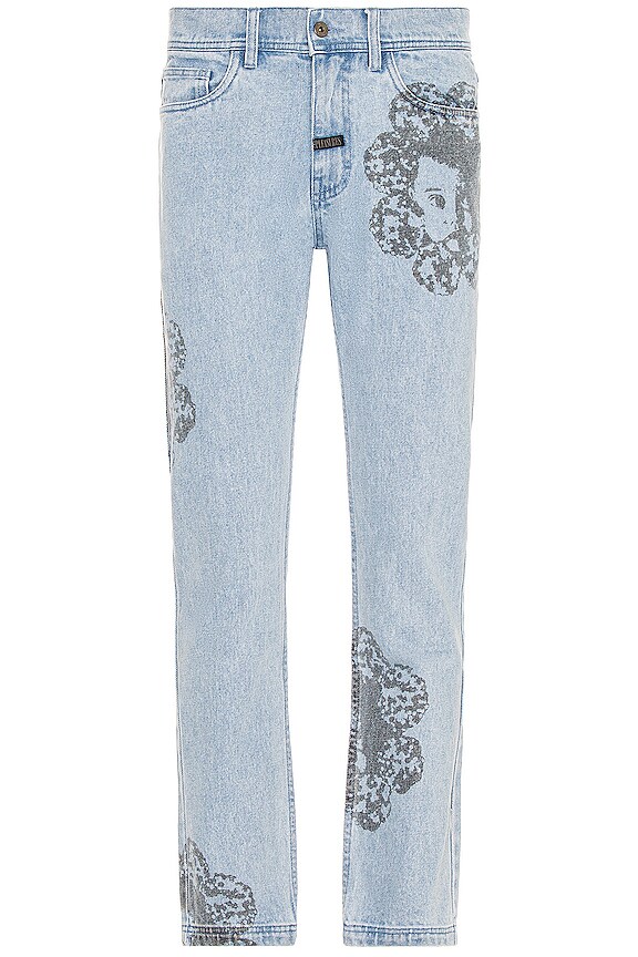 view 2 of 5 Special Printed Denim Pant in Washed