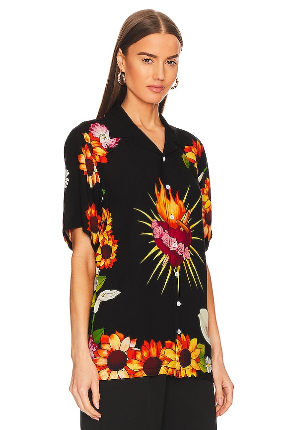 view 2 of 4 HEART 버튼 다운 in Black