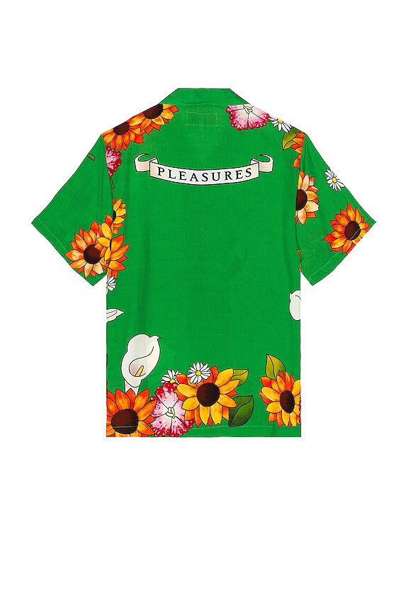 view 2 of 3 Heart Button Down in Green