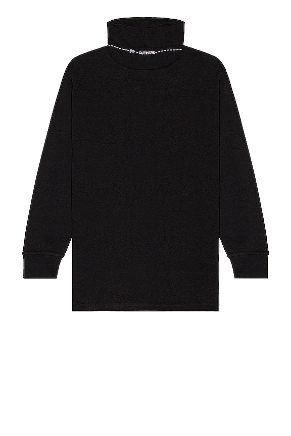 view 2 of 4 CUELLO VUELTO CUT HERE in Black