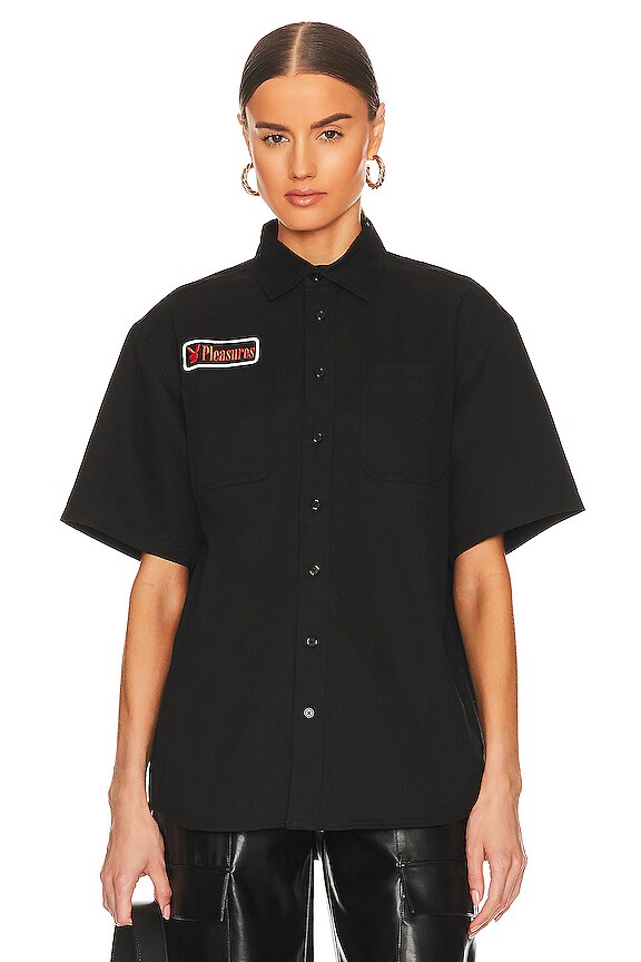 view 2 of 4 X Playboy Film Crew Work Shirt in Black