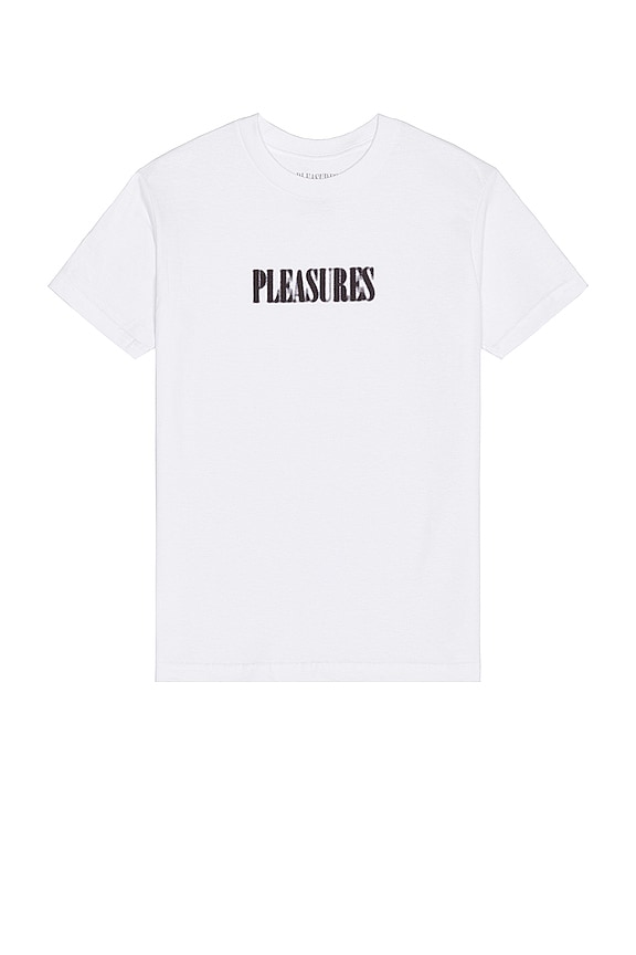 Pleasures Blurry T-Shirt in White | REVOLVE