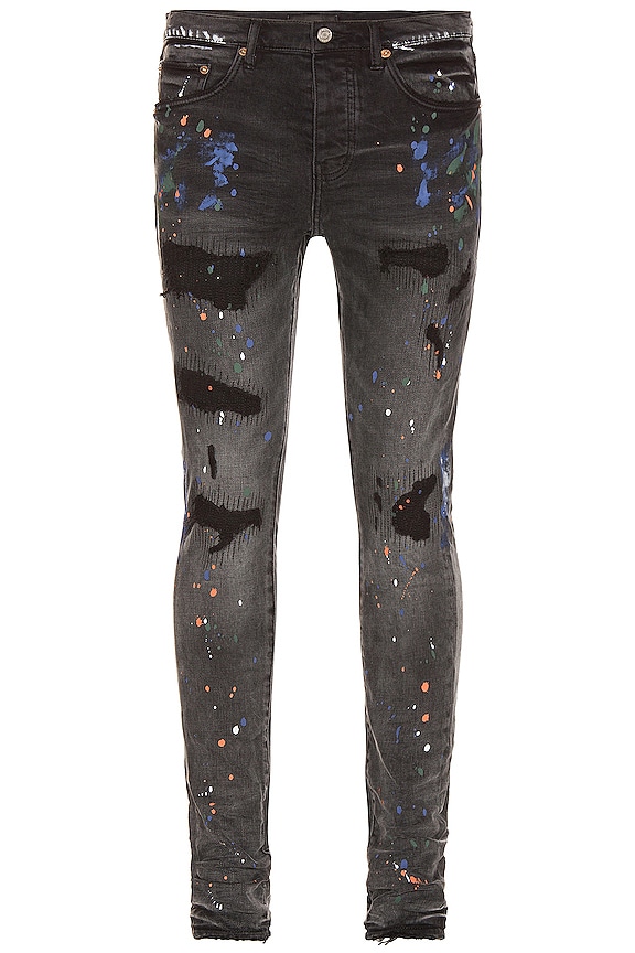 view 2 of 3 Repair Jeans in Black Paint