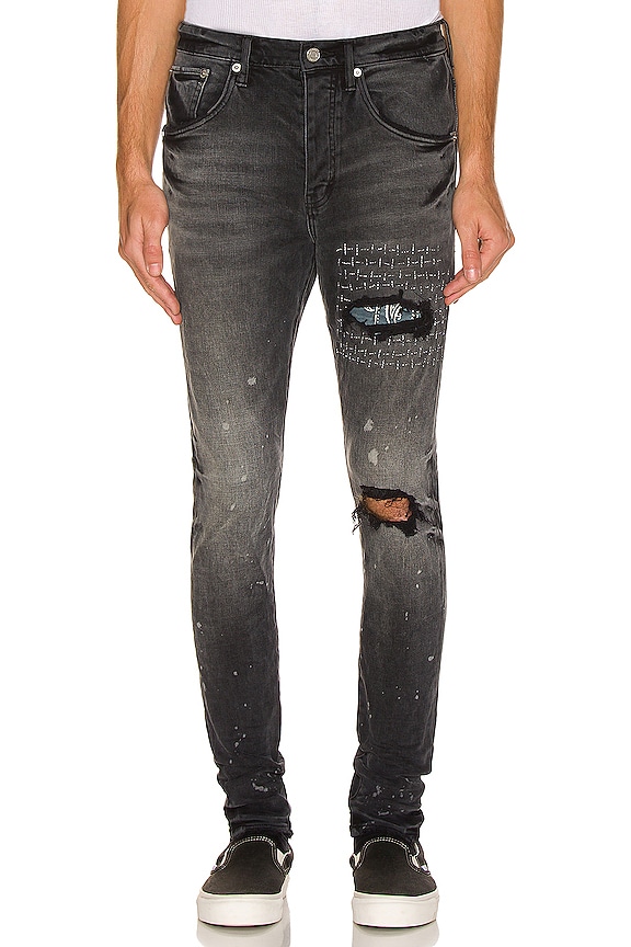 view 1 of 3 Bandana Patch Pocket Jeans in Black