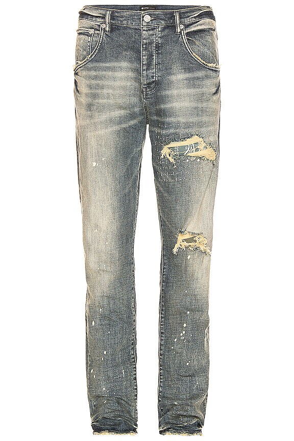 view 2 of 3 Bandana Patch Pocket Skinny Jean in Indigo