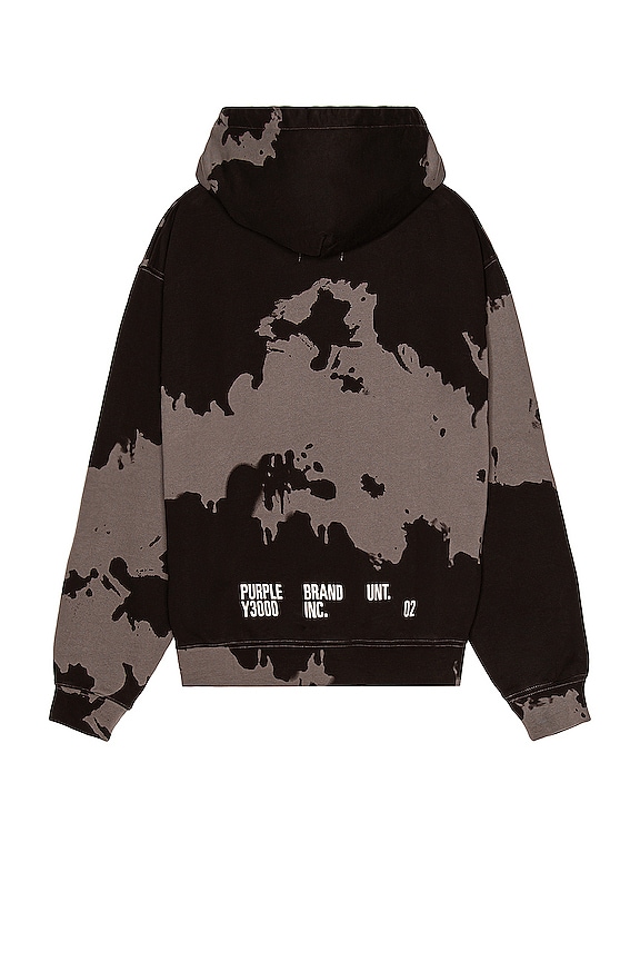 view 2 of 3 Monument Bleached Hoodie in Black