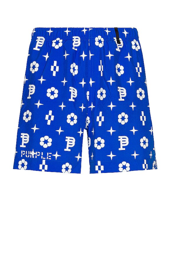 view 1 of 3 Monogram Swim Shorts in Blue
