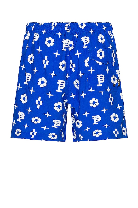 view 2 of 3 Monogram Swim Shorts in Blue