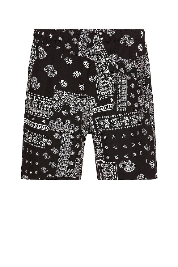 view 2 of 3 Paisley Swim Shorts in Black