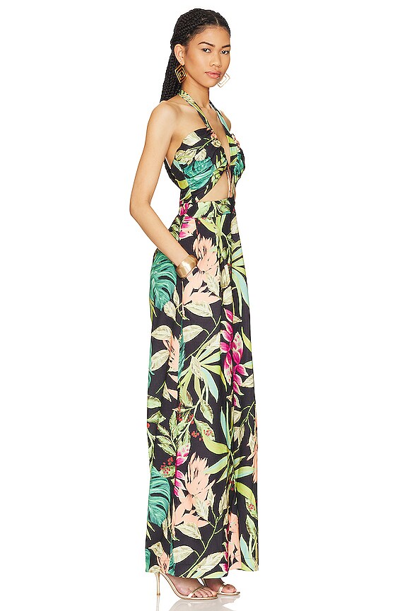 view 2 of 4 COMBINAISON TROPICALIA CUTOUT in Black