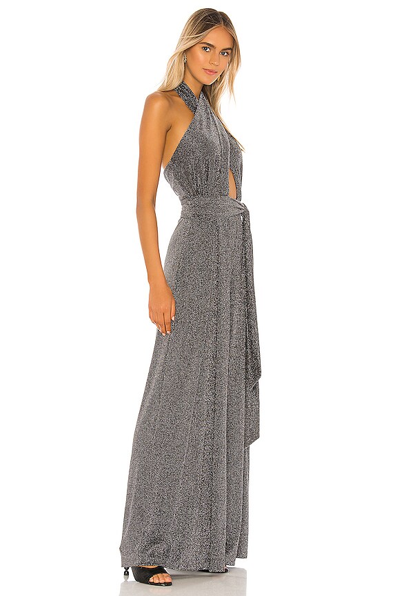view 2 of 3 X REVOLVE Metallic Mesh Jumpsuit in Pewter