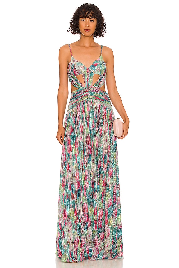 view 1 of 4 マキシドレス in Green Multi