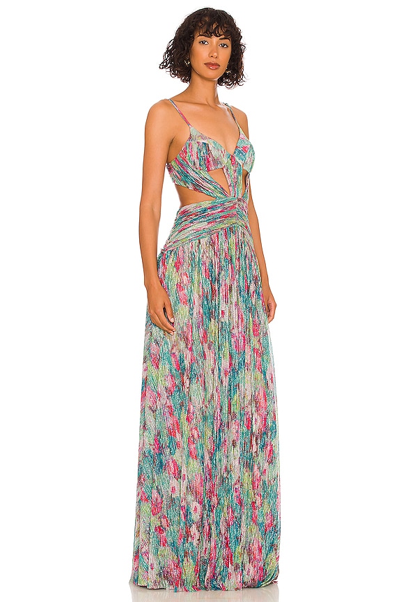 view 2 of 4 マキシドレス in Green Multi