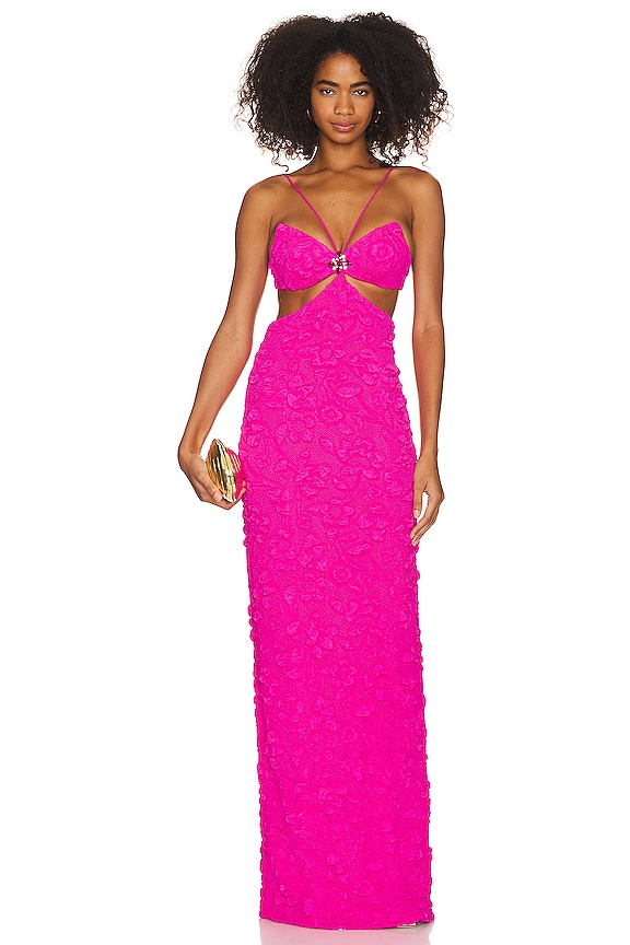 view 2 of 5 MAXI CON MANGAS REMOVIBLES in Neon Pink