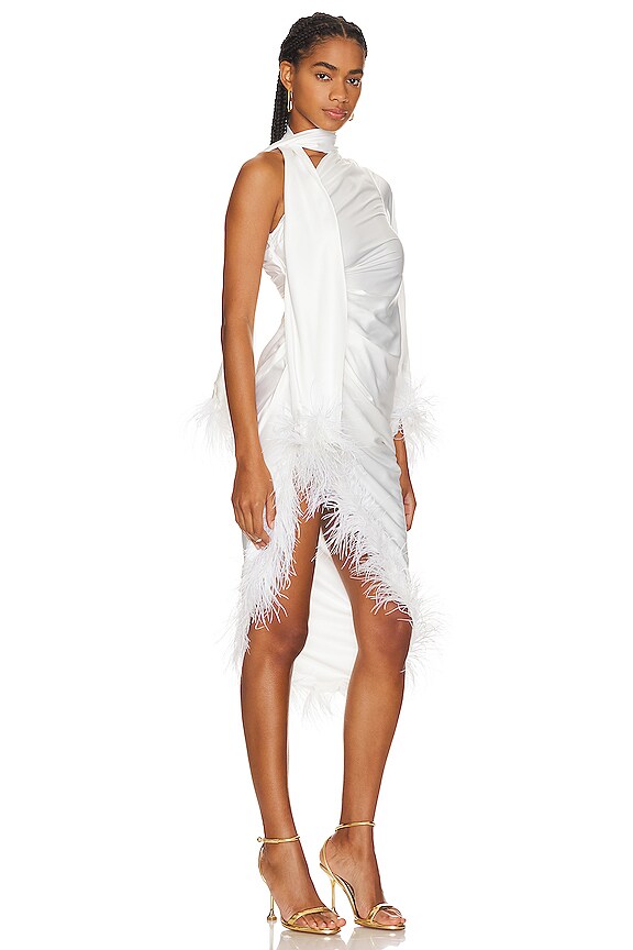 view 2 of 3 Oscar Dress in White