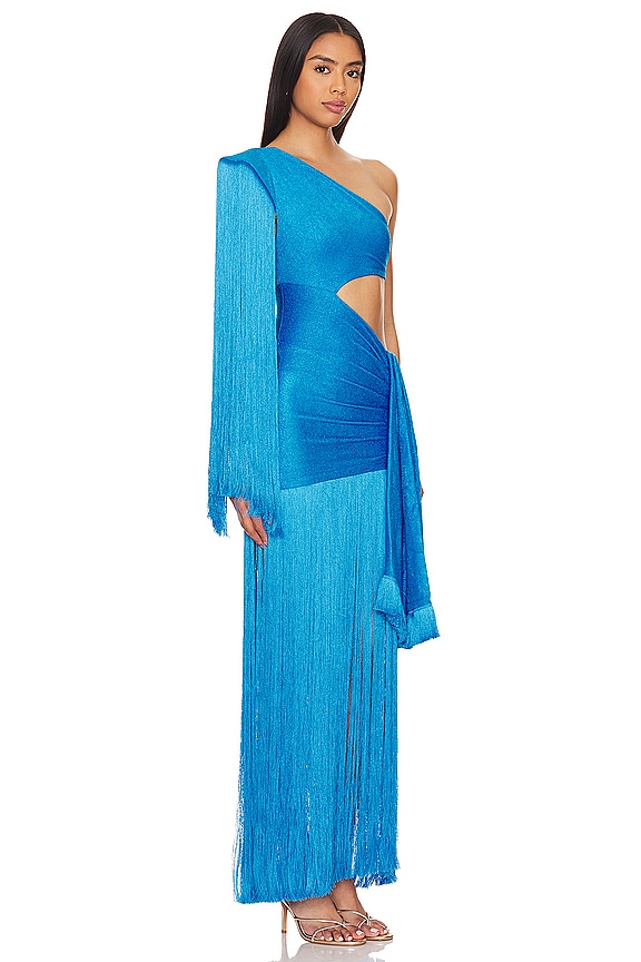 view 2 of 4 One Shoulder Maxi Dress in Cobalt