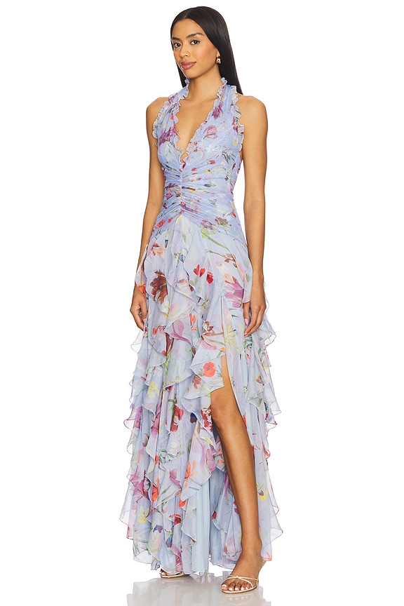 view 2 of 4 Lily Flower Flutter Gown in Blue