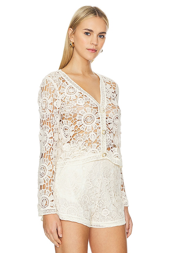 view 2 of 5 Boyfriend Cardigan in Wheat