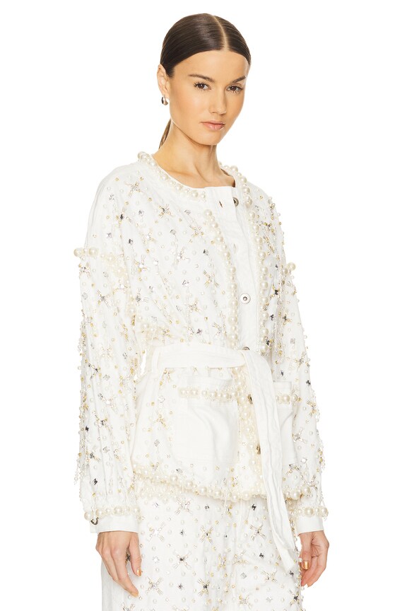 view 2 of 5 BEADED ジャケット in White