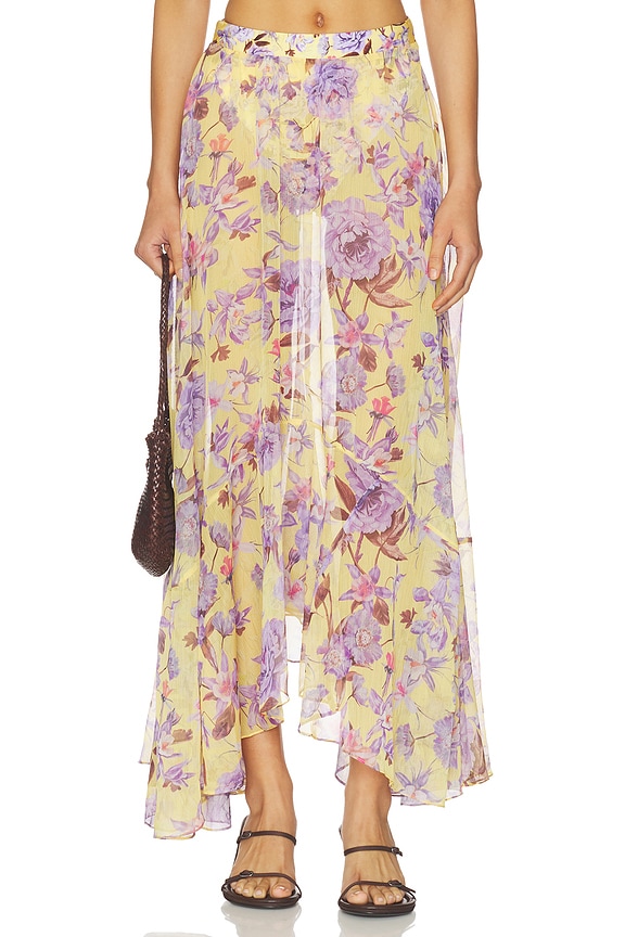 view 1 of 6 FALDA MAXI PEONY PRINT in Yellow