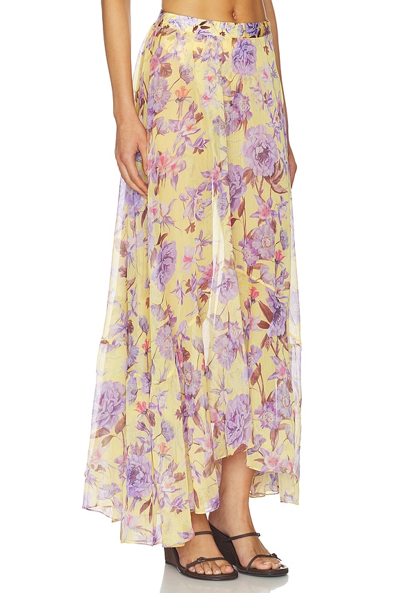 view 2 of 6 FALDA MAXI PEONY PRINT in Yellow