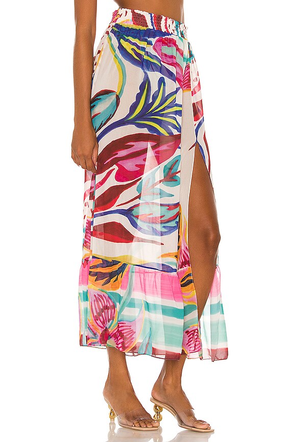 view 2 of 4 Flora Beach Skirt in White