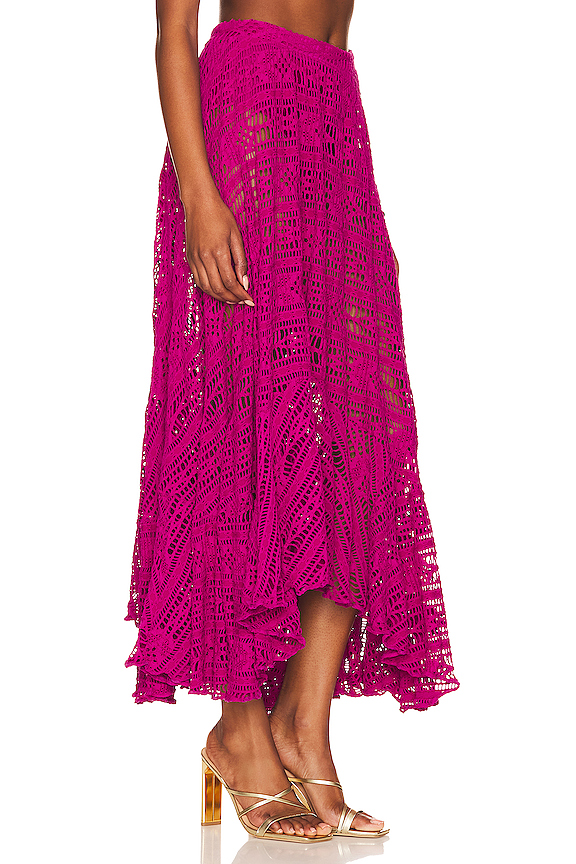 view 2 of 4 FALDA DE PLAYA DE GANCHILLO in Magenta