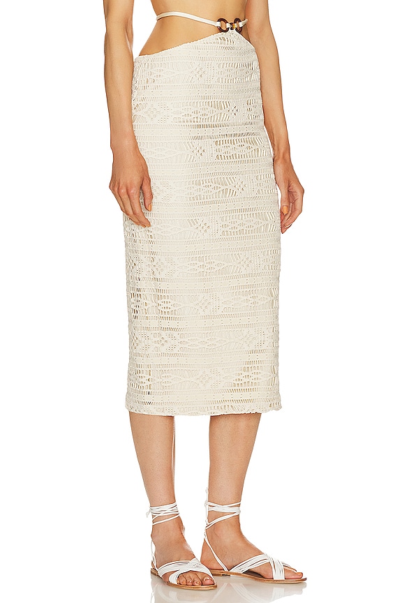 view 2 of 4 クロシェミディスカート in Bone